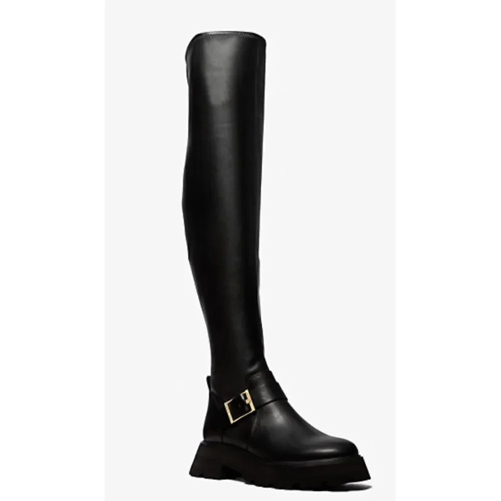 Michael‎ Kors Boots Women's 6 Black Easton Over The Knee OTK 36 NEW